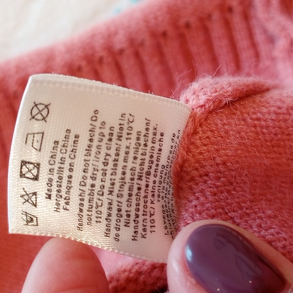 Cellabie Ladies V Neck Sweater Vest Size:L Color:Pink, Yellow, Black - Picture 11 of 11